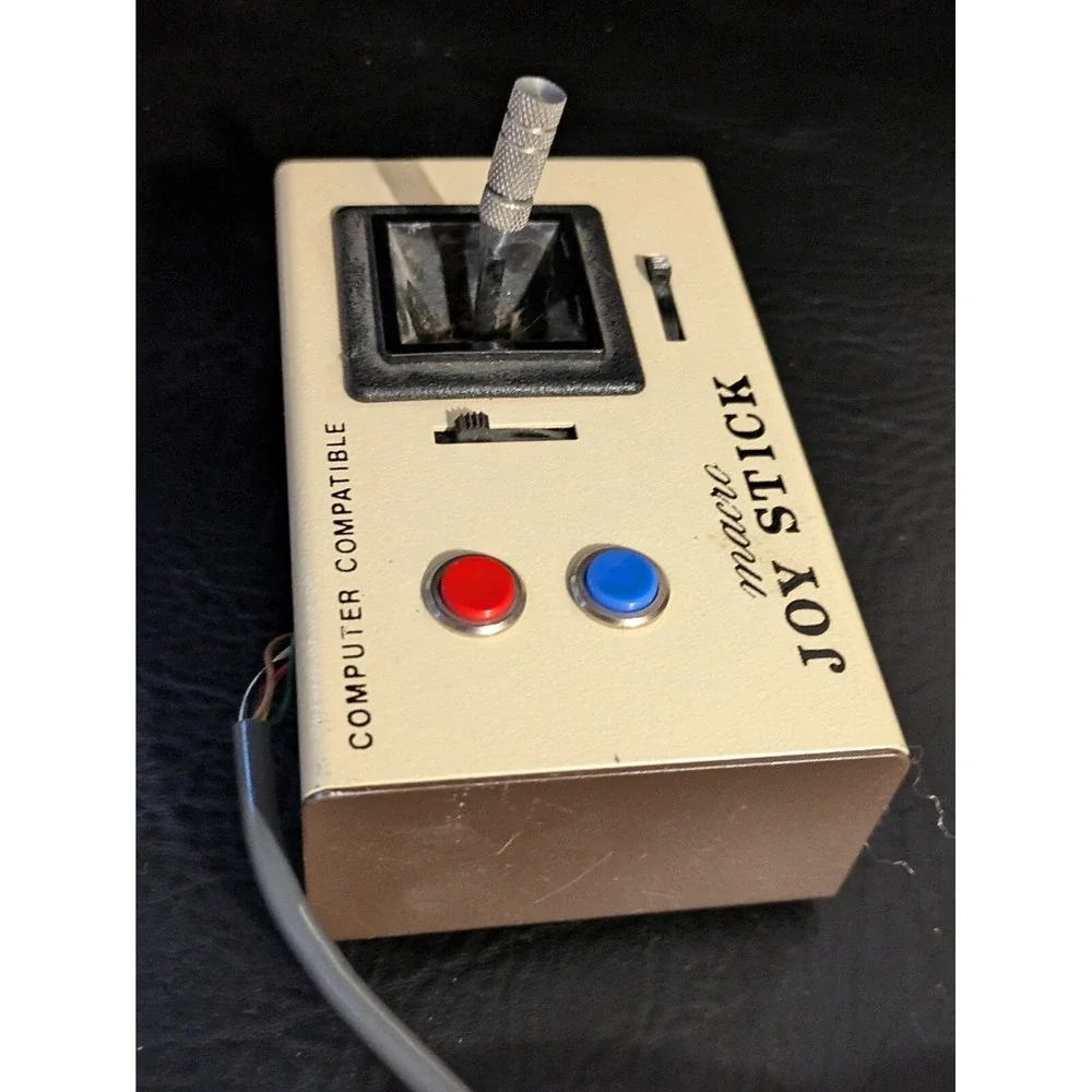 Vintage Macro Joystick Computer Compatible Apple II IIE Vic 20 Hard Wire Taiwan